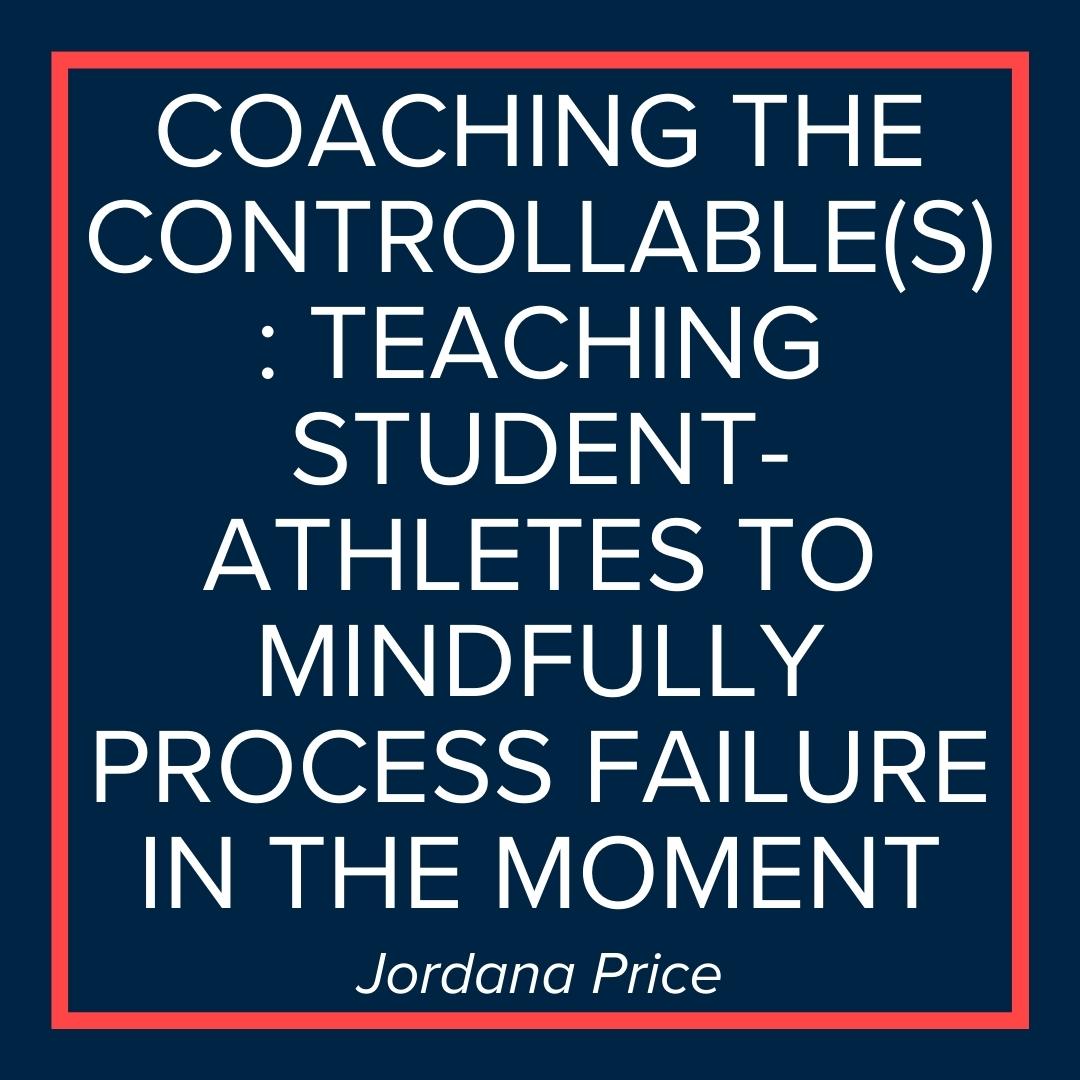 Webinar | Coaching the Controllable(s) (Jordana Price)